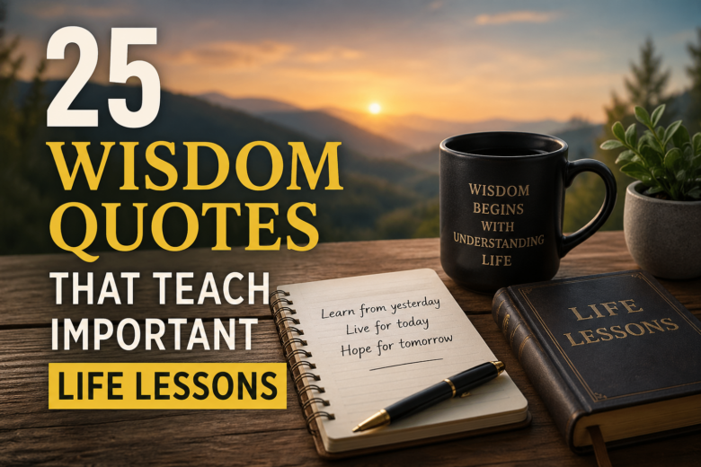 25 Wisdom Quotes Life